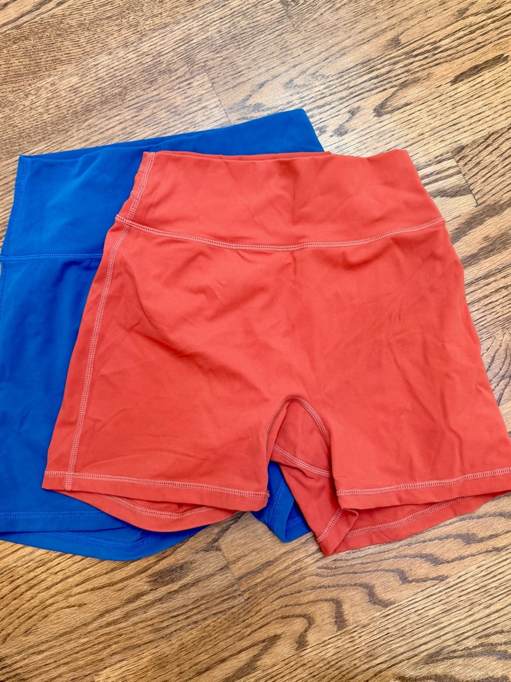 Buff Bunny orange biker shorts